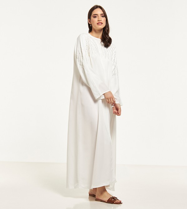Moistreet  Abayas - White Abayas