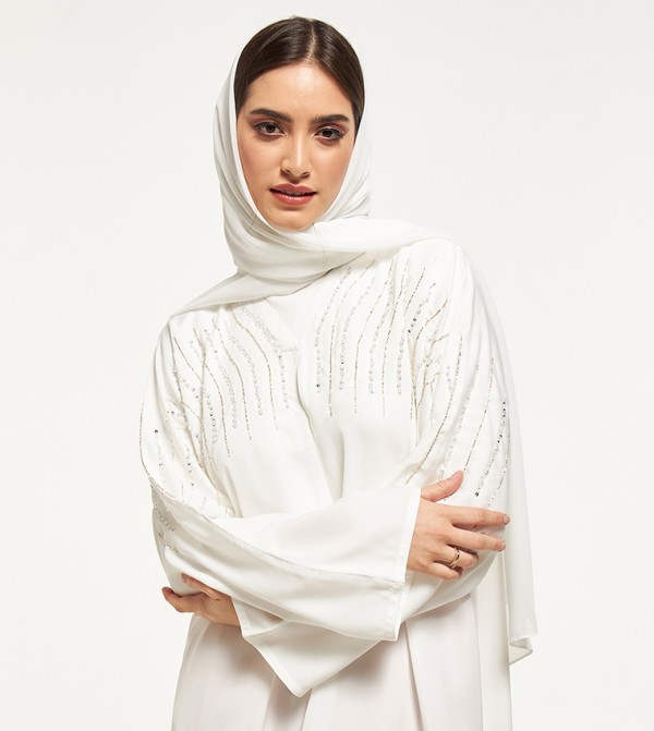 Moistreet  Abayas - White Abayas
