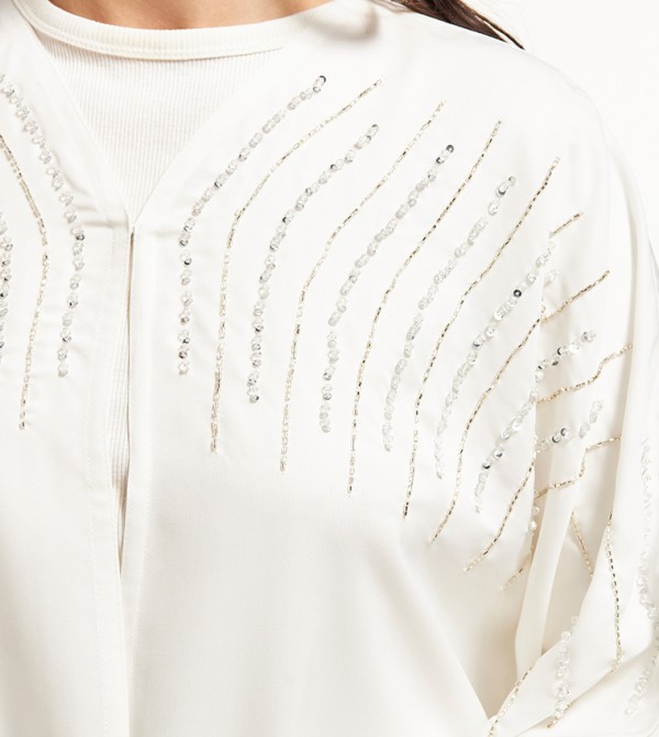 Moistreet  Abayas - White Abayas