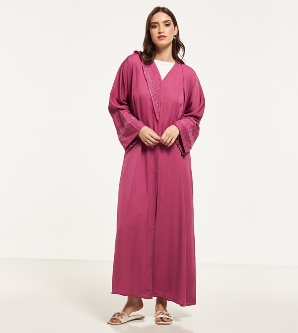 Moistreet  Clothing - Pink Abayas