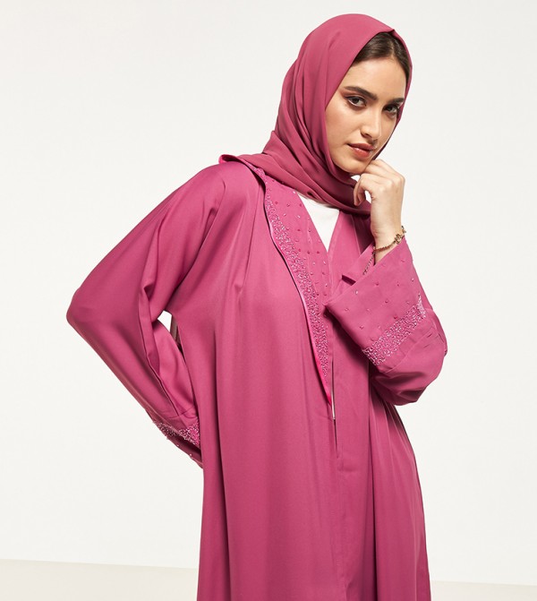 Moistreet  Clothing - Pink Abayas
