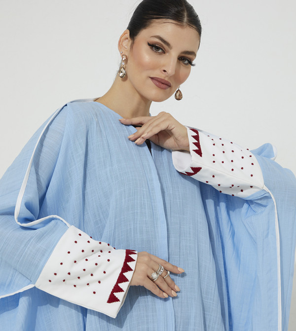 Moistreet  Arabian Clothing - Blue Abayas