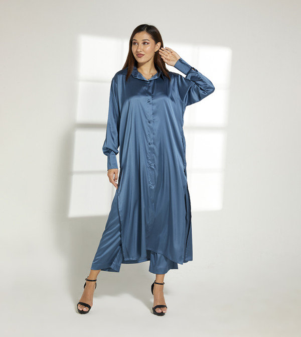 Moistreet  Co-Ord Set - Blue Co-Ord Sets