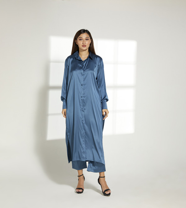 Moistreet  Co-Ord Set - Blue Co-Ord Sets