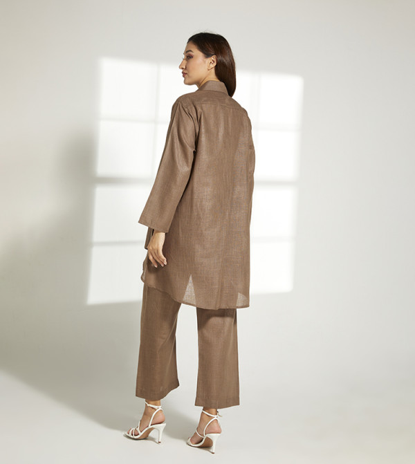 Moistreet  Co-Ord Set - Brown Co-Ord Sets