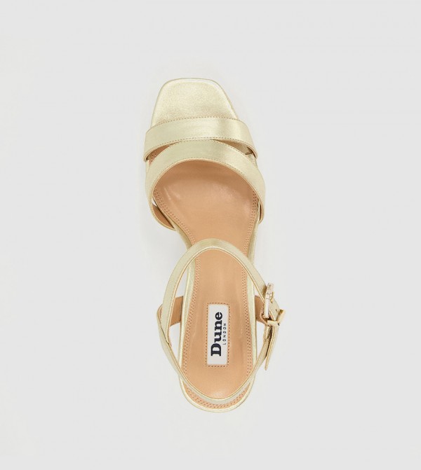 Dune London all-about-metallic - Gold Block Heels