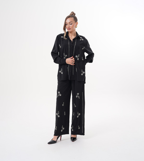 مارڤيلا من رشا  أطقم ملابس - أسود Co-Ord Set