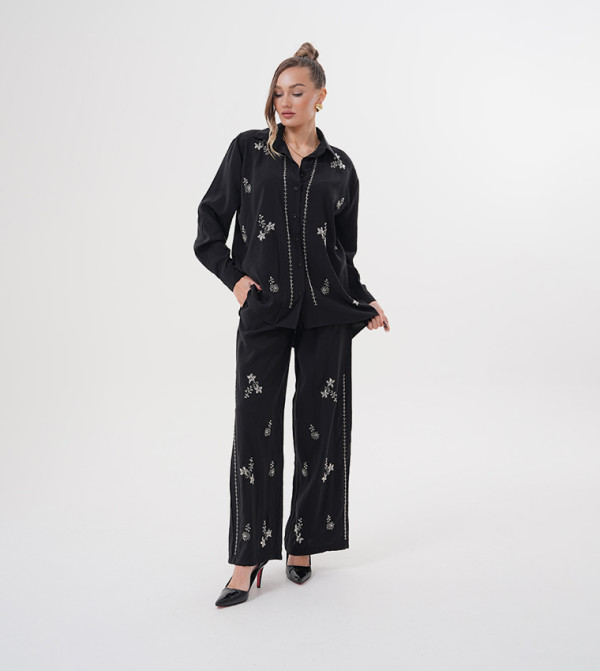 مارڤيلا من رشا  أطقم ملابس - أسود Co-Ord Set