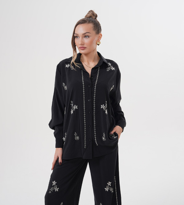 مارڤيلا من رشا  أطقم ملابس - أسود Co-Ord Set