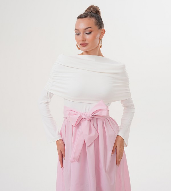 Marvella By Rasha  Clothing - Pink Maxi Dresses