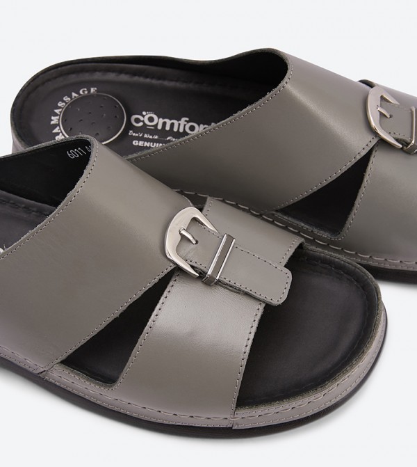 Comfort Plus  - Grey Arabic Sandals