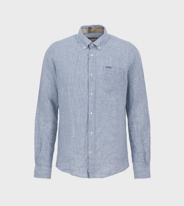Barbour  five the originals ss25 - Blue Casual Shirts