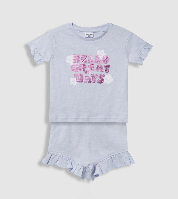 بيبيز آند مور بيبيز آند مور - أزرق توب و شورت