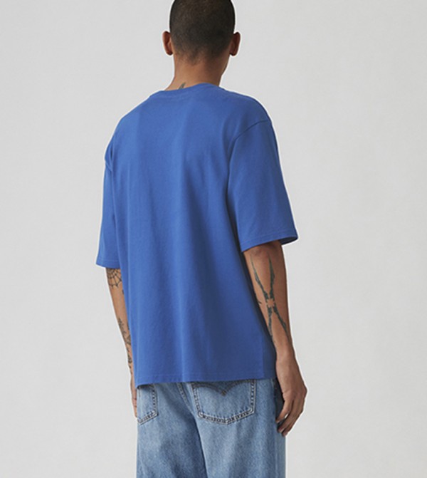 ليفايز  ملابس - أزرق Round Neck T-Shirts