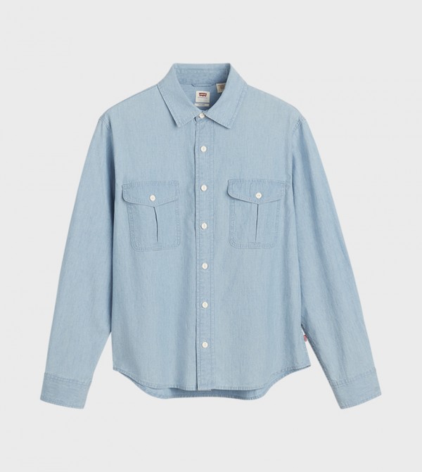 ليفايز  قمصان - أزرق Long Sleeves