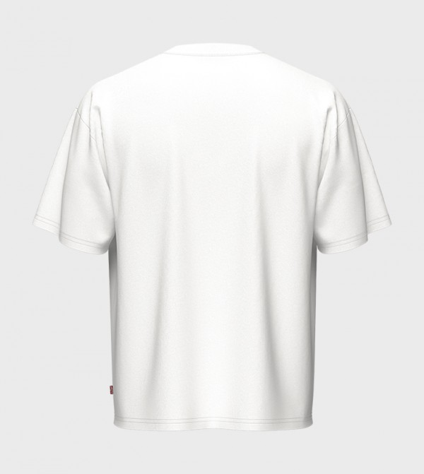 Levi's  Clothing - White Round Neck T-Shirts