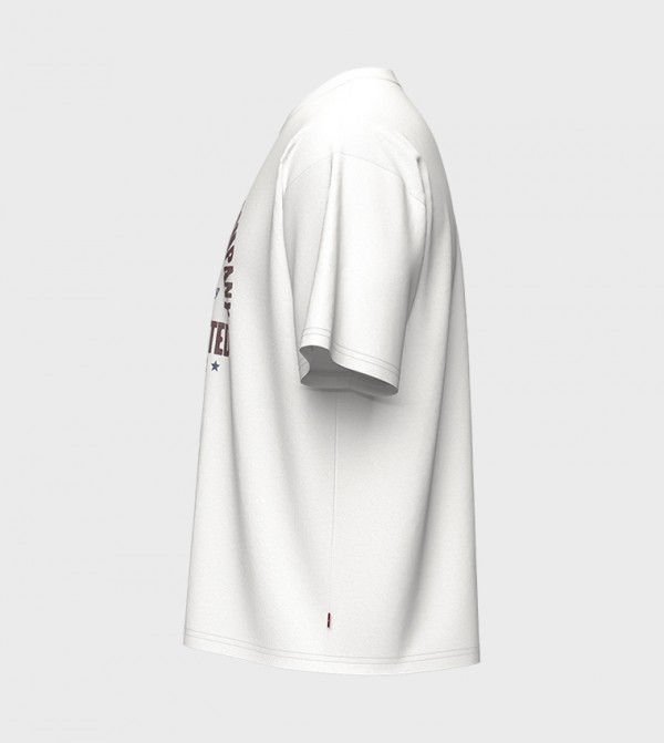 Levi's  Clothing - White Round Neck T-Shirts