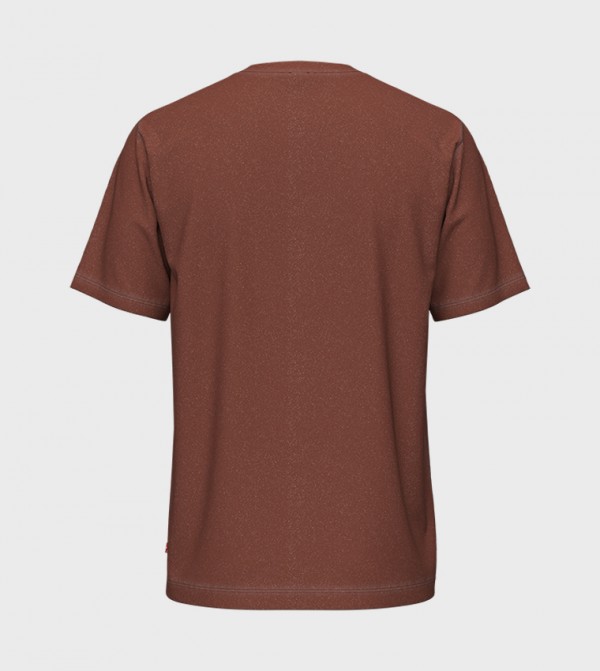 ليفايز  ملابس - بني  Round Neck T-Shirts