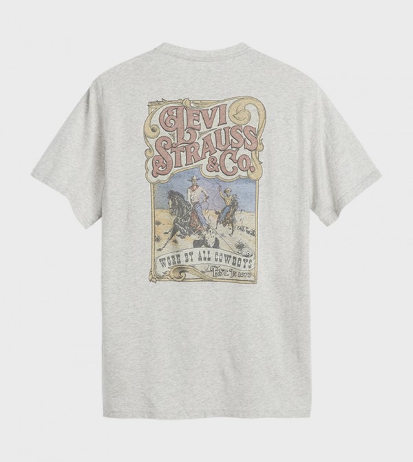 Levi's Levi's - Grey Round Neck T-Shirts