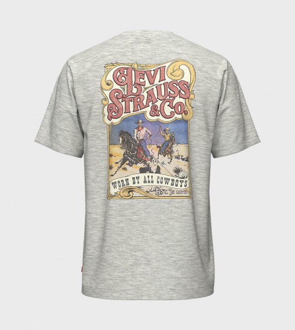 Levi's Levi's - Grey Round Neck T-Shirts