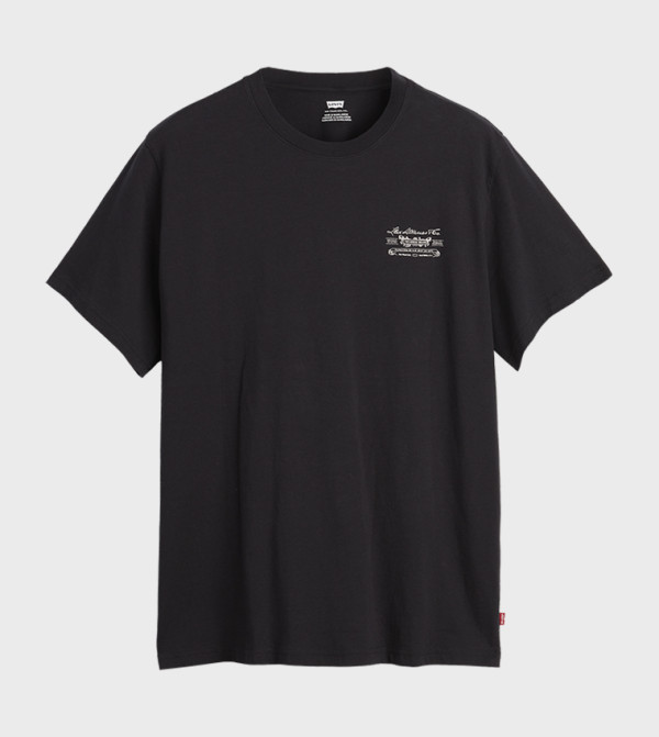 Levi's  Clothing - Black Round Neck T-Shirts