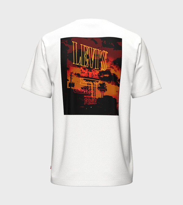 Levi's  Clothing - White Round Neck T-Shirts