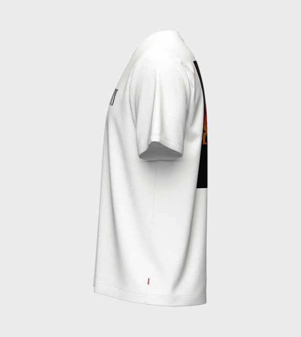 Levi's  Clothing - White Round Neck T-Shirts