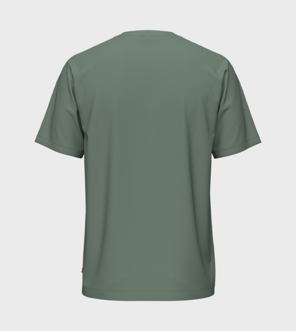 Levi's  T-Shirts - Green Round Neck T-Shirts