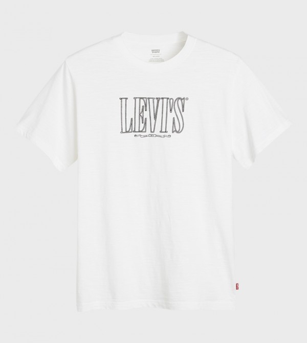 Levi's  Clothing - White Round Neck T-Shirts