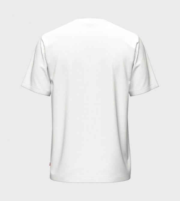 Levi's  Clothing - White Round Neck T-Shirts