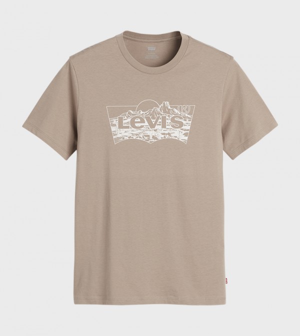 Levi's Levi's - Beige Round Neck T-Shirts