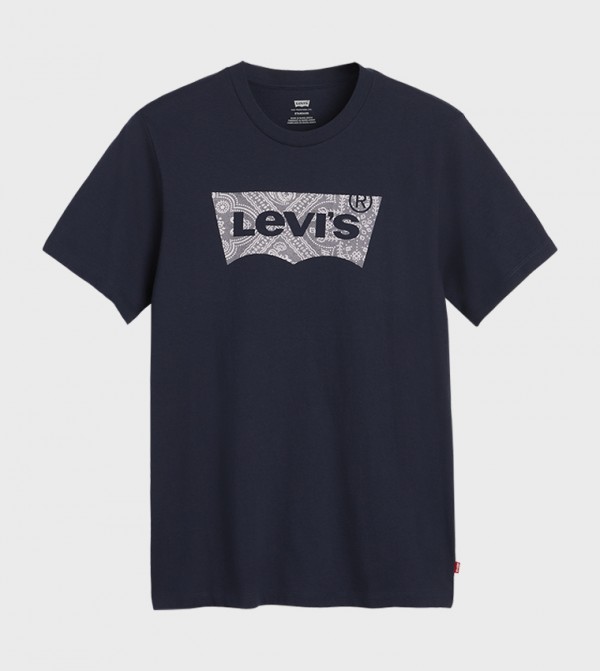 Levi's  T-Shirts - Navy Round Neck T-Shirts