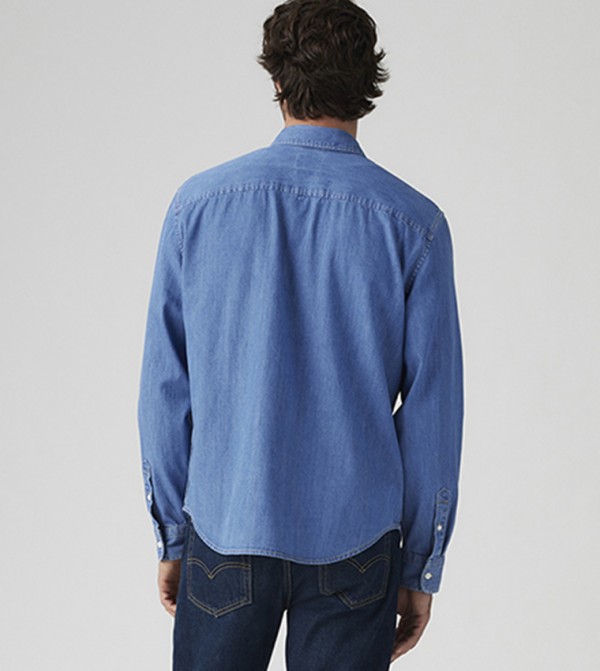 ليفايز  lightweight-campaign - أزرق Long Sleeves