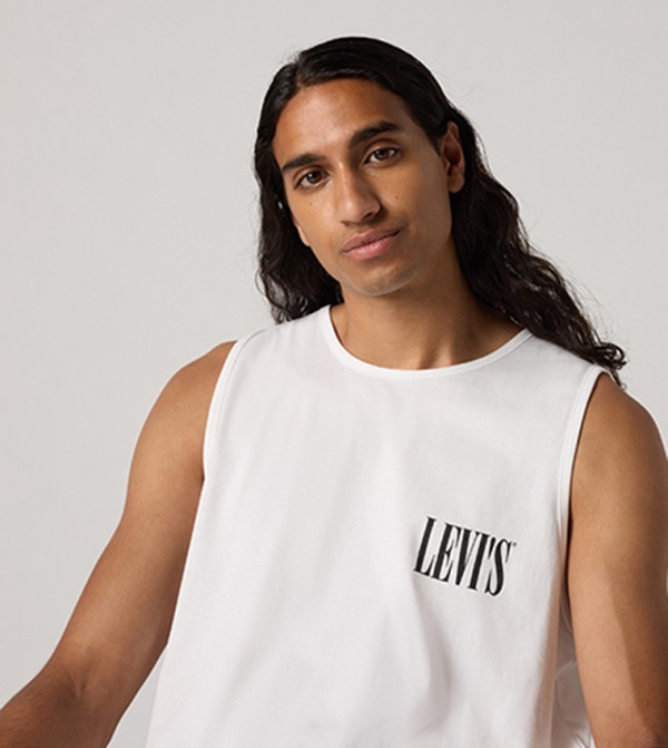 ليفايز  ملابس - أبيض T-Shirts & Vests
