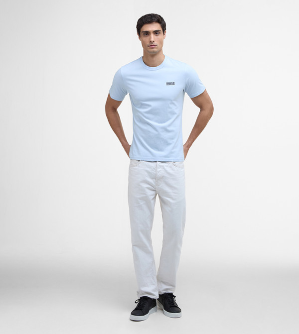 باربور  Cloud_Dancer - أزرق فاتح Round Neck T-Shirts
