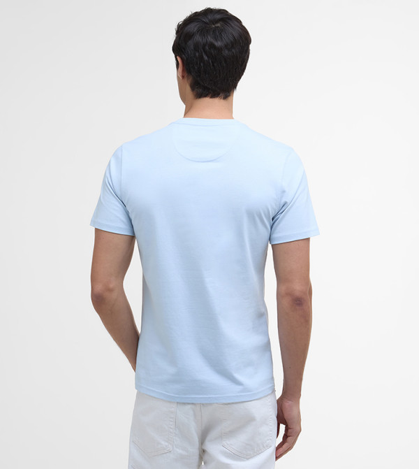باربور  Cloud_Dancer - أزرق فاتح Round Neck T-Shirts