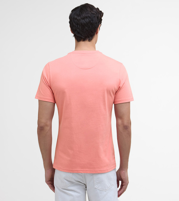 Barbour  Clothing - Pink Round Neck T-Shirts