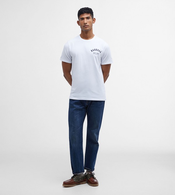 Barbour Barbour - White Casual T-Shirts