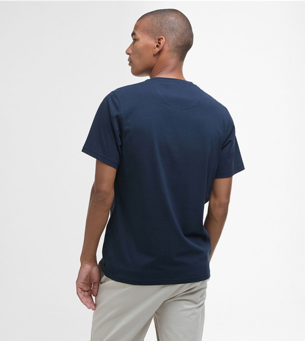 Barbour Barbour - Navy Casual T-Shirts