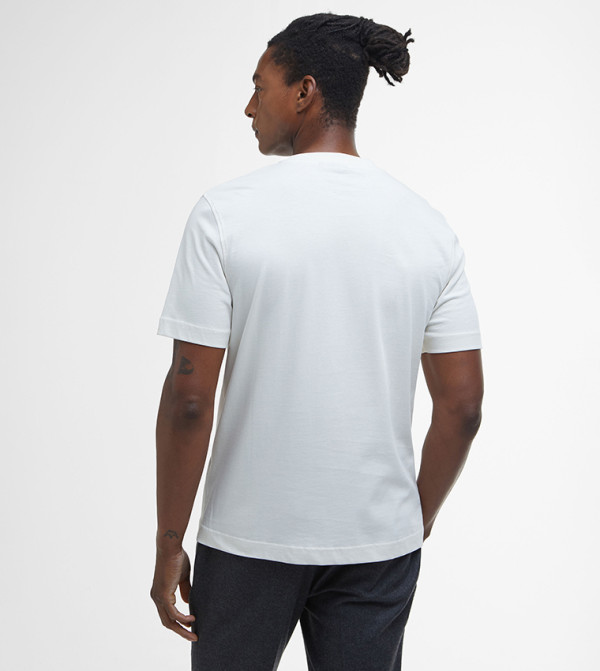 Barbour  Clothing - White Casual T-Shirts