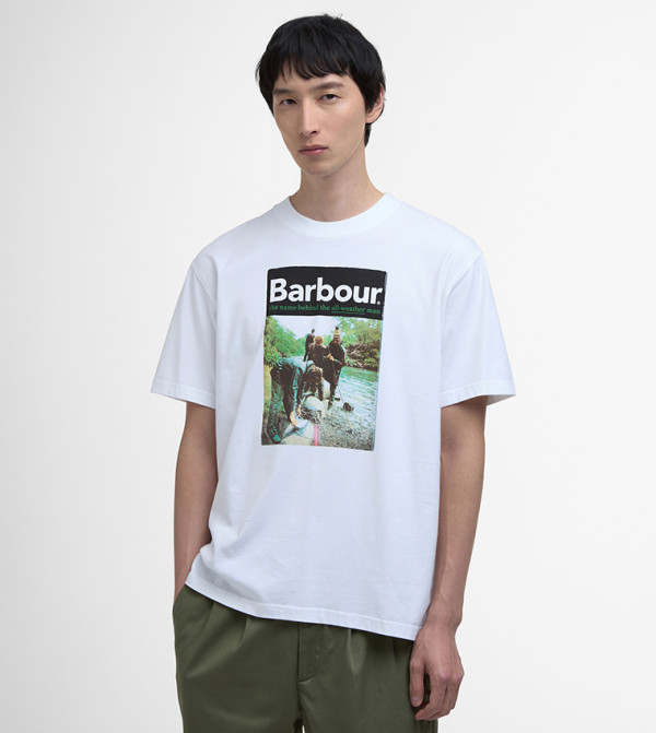 Barbour Barbour - White Casual T-Shirts