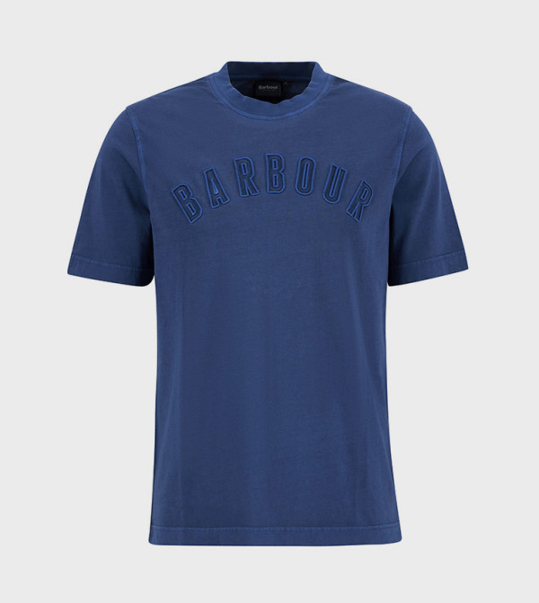 باربور  ملابس - أزرق Round Neck T-Shirts