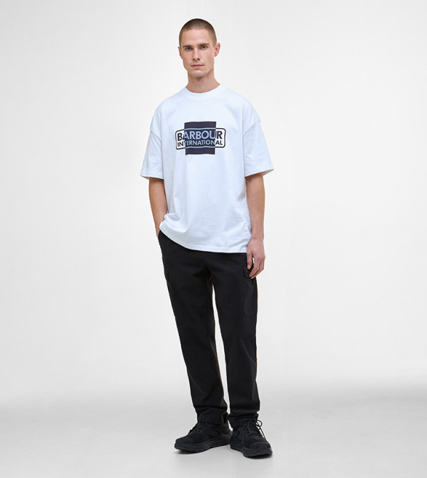 Barbour  Clothing - White Round Neck T-Shirts