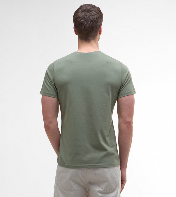 باربور  ملابس - أخضر Round Neck T-Shirts