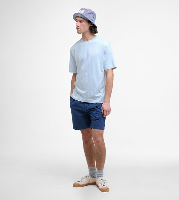 Barbour Barbour - Light Blue Round Neck T-Shirts
