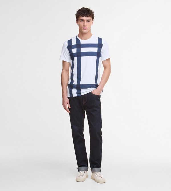 Barbour Barbour - White Round Neck T-Shirts