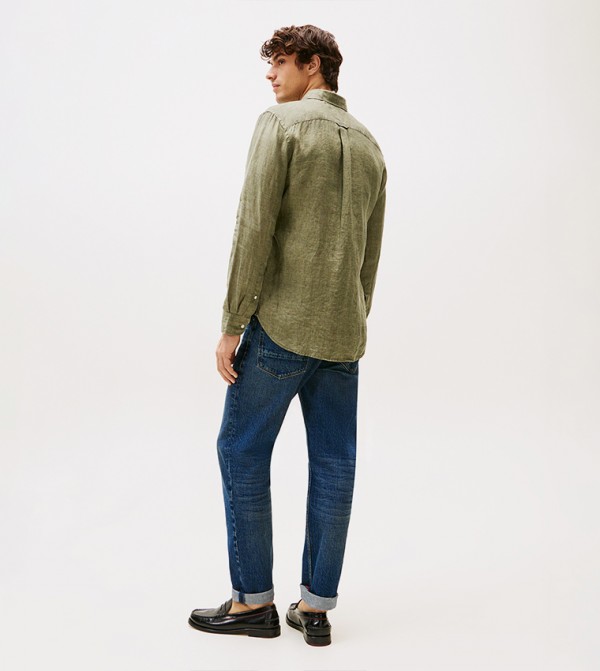 تومي هيلفيغر  Trending-MAY-2025 - أخضر Long Sleeves
