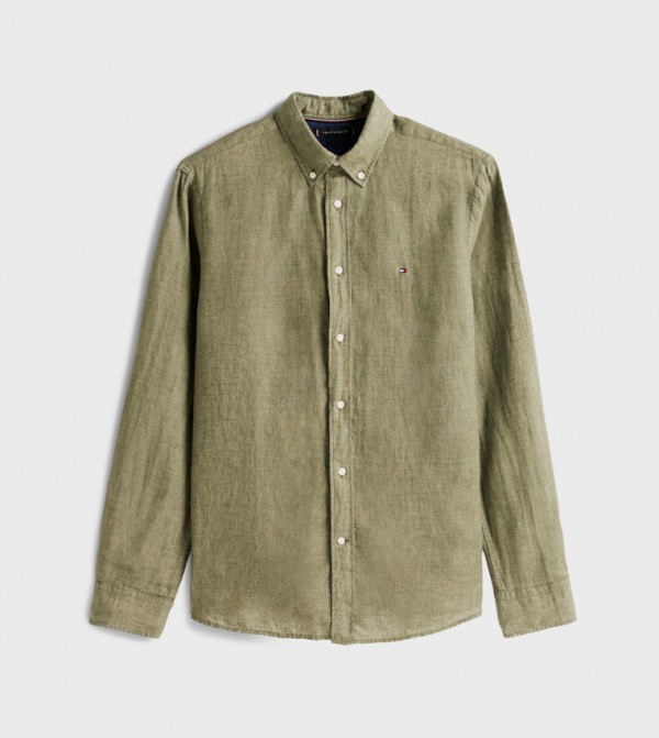 تومي هيلفيغر  Trending-MAY-2025 - أخضر Long Sleeves
