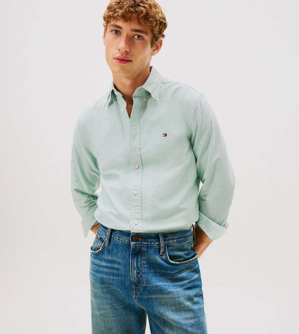 Tommy Hilfiger  Clothing - Green Long Sleeves