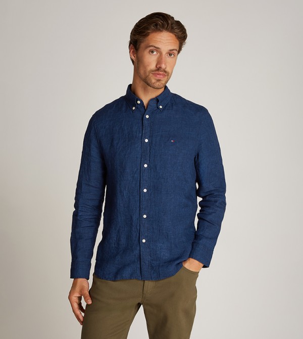 تومي هيلفيغر  قمصان - كحلي Long Sleeves